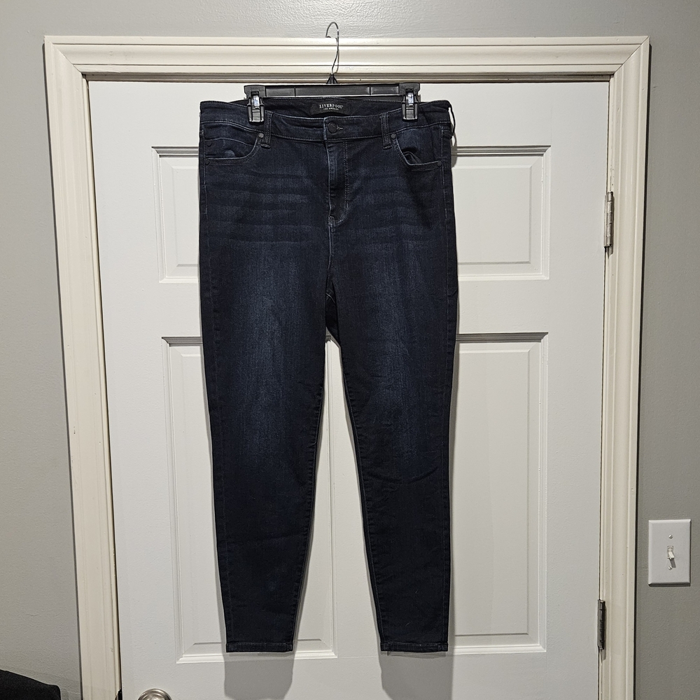 Liverpool Dark Indigo Women's Skinny Jeans Size 16/33.